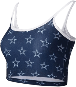 Women's Navy Dallas Cowboys Gauge Lounge Bralette