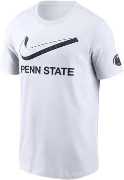 Men's White Penn State Nittany Lions Primetime 2-Hit Swoosh T-Shirt