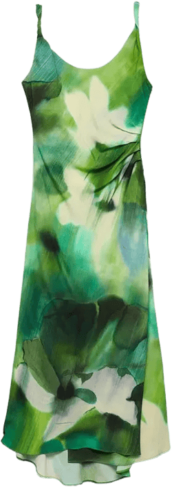 Mango Women's Draped Detail Printed Dress