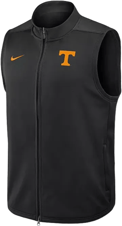 Men's Black Tennessee Volunteers Primetime Victory Performance Full-Zip Vest