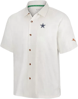 Men's White Dallas Cowboys Coconut Matchup Camp Button-Up Shirt