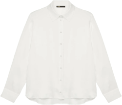 White silk blouse