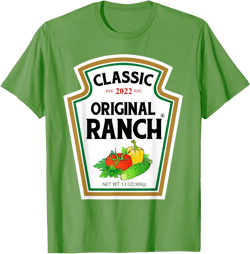 Ranch Sauce Green Salad Dressing Halloween Costume Matching T-Shirt