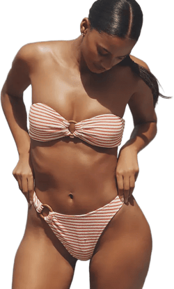 Dippin' Daisy's Terry Lotus Bandeau Bikini Top