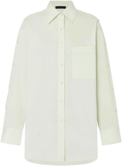 Button Sleeve Loose Shirt