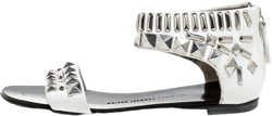Pre-owned studded flat sandals