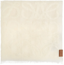 Anagram-embossed scarf