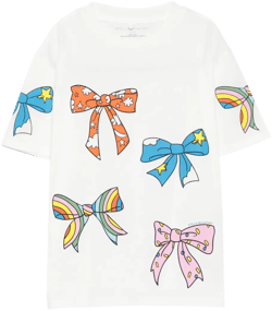 bow-print cotton T-shirt