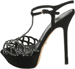 crystal-embellished heeled sandals