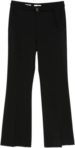 flared-leg tailored trousers