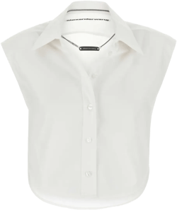 poplin sleeveless shirt