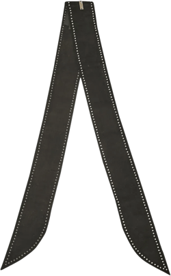 studded suede scarf