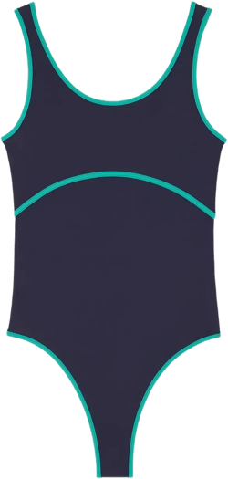 Arena contrast-trim swimsuit