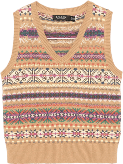 patterned-jacquard vest