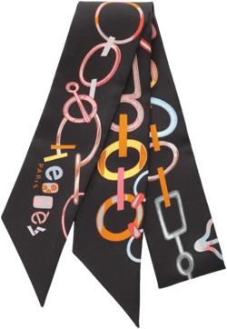 2021 DO RE BOUCLES ribbon silk scarf 