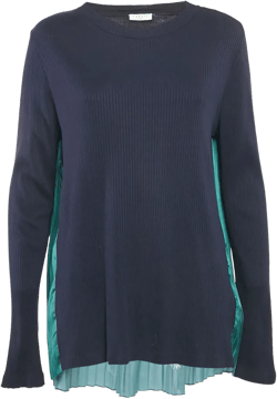 paisley-print pleated top