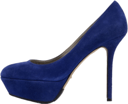 pre-owned platform suede umps
