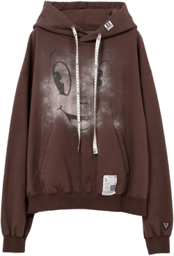 Happy Face-print hoodie
