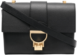 Arlettis leather flap cross body bag