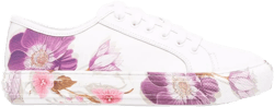 floral-print sneakers