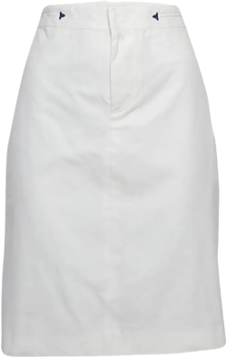 pre-owned cotton lace-up skirt