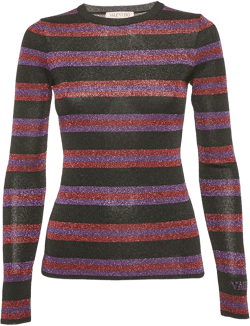 2024 striped lurex jumper