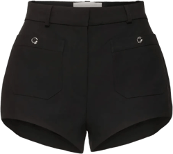 pocket-detail high-waisted shorts