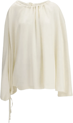 Wilmer drawstring-detail draped blouse