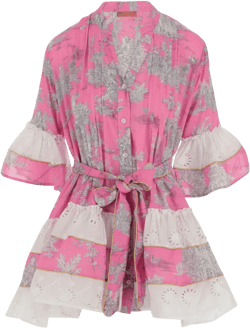floral-pattern mini dress