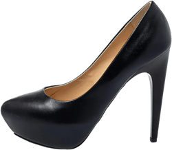 120mm leather pumps