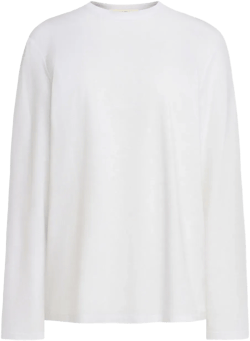 long-sleeve cotton T-shirt