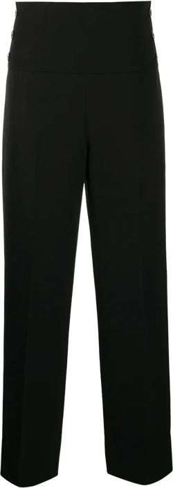 wide-leg tailored trousers