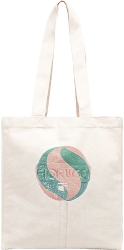 Lollipop Print Canvas tote bag