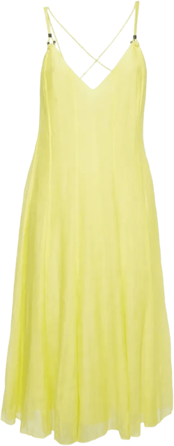 criss-cross straps midi dress