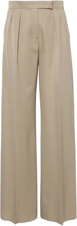 pleated wide-leg trousers