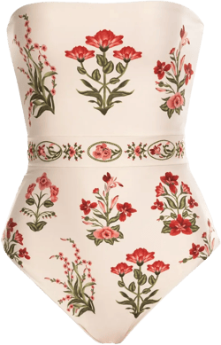 Ilusión Canna floral-print swimsuit