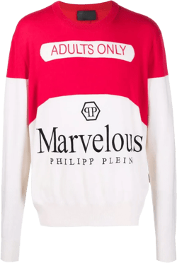 logo-print cashmere jumper