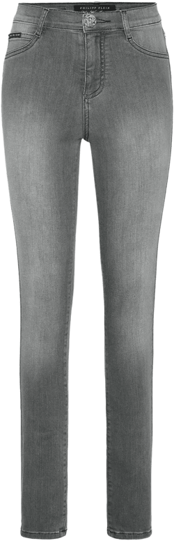 high-waisted jeans 