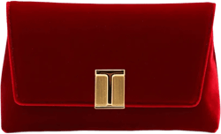 velvet clutch bag