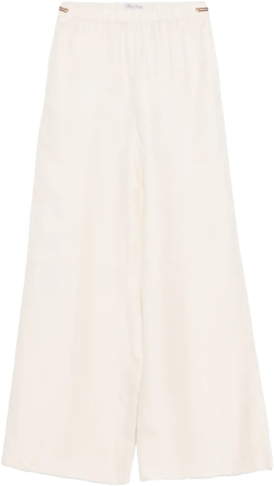 linen-blend wide-leg trousers
