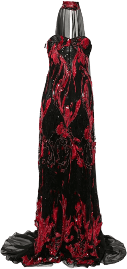 embroidered maxi dress