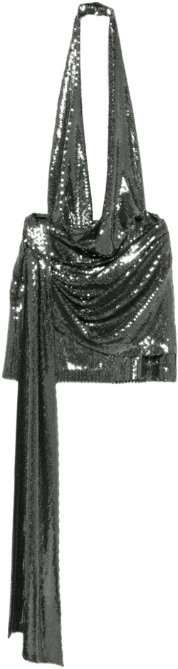 sequin-embellished halterneck mini dress