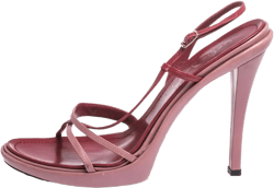 pre-owned 125mm strappy heeled sandals