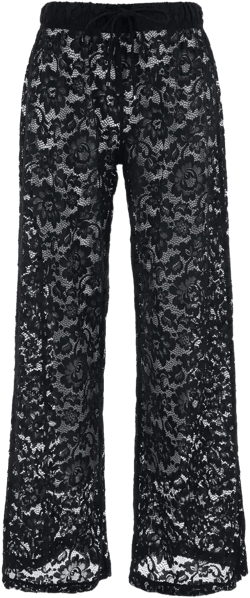 floral-lace pants
