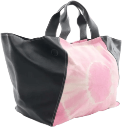 2000-2025 Smooth Calfskin and Canvas Tie Dye Frame tote bag