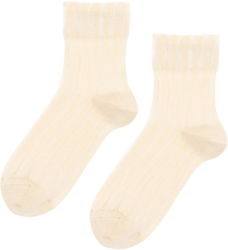 Hansel From Basel Mykonos Stripe Sheer Crew Socks