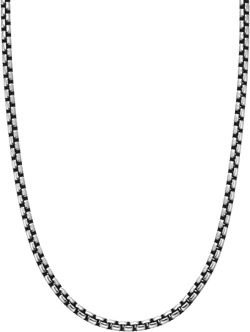 David Yurman Men's Box Chain Necklace in Silver, 3.6mm
