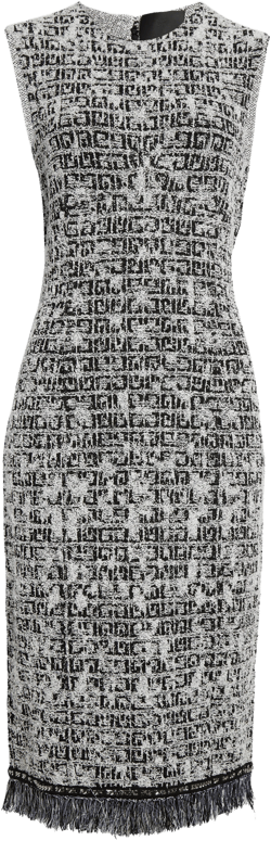 Givenchy Tweed Sleeveless Sheath Dress