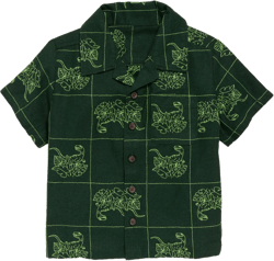Printed Short-Sleeve Linen-Blend Shirt for Toddler Boys | Old Navy