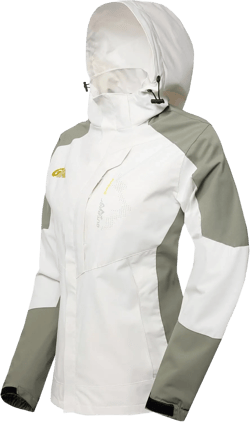 Women's Rain Jackets Waterproof with Hood Lightweight Rain Suit for Women Ladies Rain Coats Outdoor Windbreaker White Green XX-Large